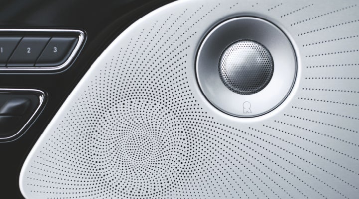 A stylish speaker cover of a 2024 Lincoln Aviator® SUV is shown | Brinson Lincoln of Athens in Athens TX