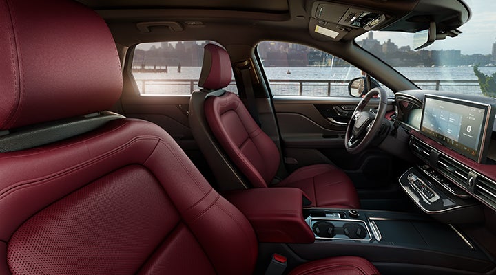 The available Perfect Position front seats in the 2024 Lincoln Corsair® SUV are shown. | Brinson Lincoln of Athens in Athens TX