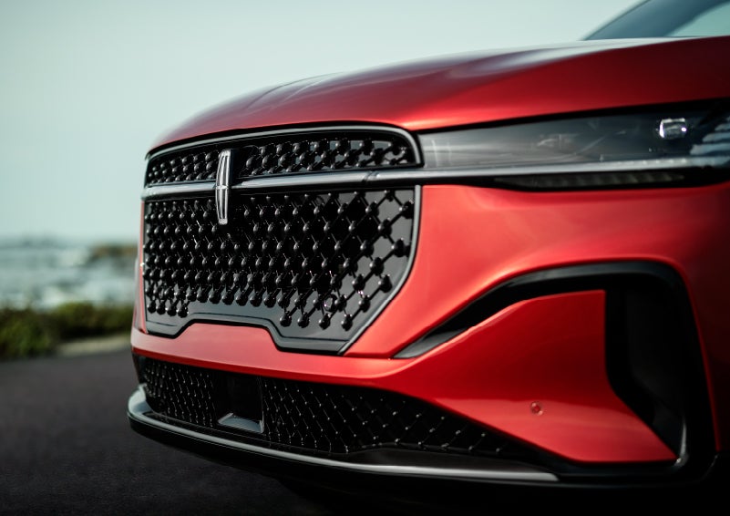 The sleek grille of a 2024 Lincoln Nautilus® SUV with the available Jet Appearance Package makes a bold statement. | Brinson Lincoln of Athens in Athens TX